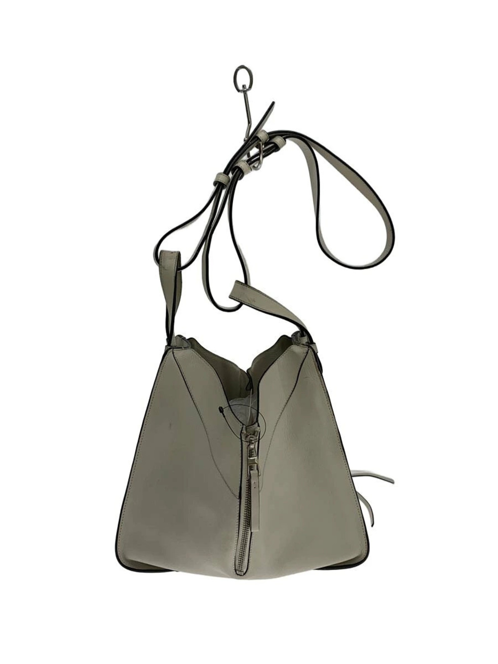 Loewe Hammock Bag convertible top handles Gray Cream
